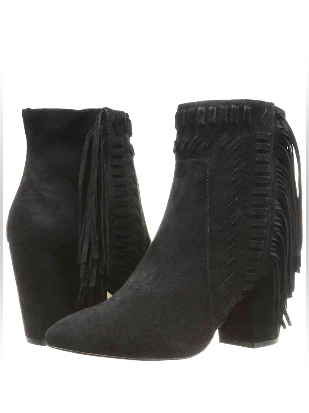 Rebecca Minkoff Ilan Suede Fringe Ankle Boot Size 8.5 Festival Boho New In Box